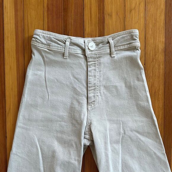 Zara Marine Straight Jean in Sand Size 4 - Picture 5 of 8